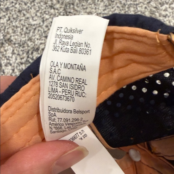 Roxy New Multicolor Adult Adjustable Activewear Sporty Hat with Peach Brim - Picture 7 of 8